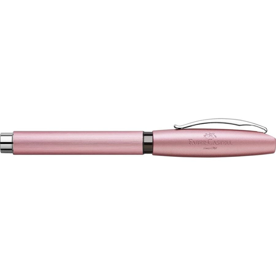 Faber-Castell - Pluma estilográfica Essentio aluminio, EF, rosa