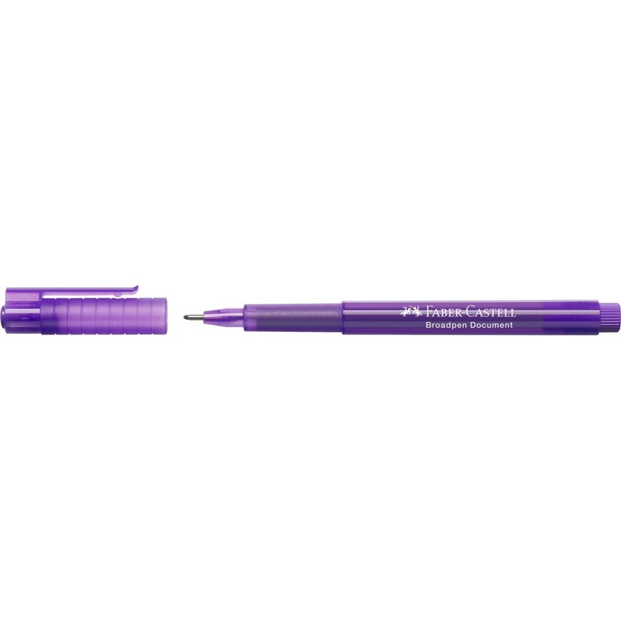 Faber-Castell - Rotulador Broadpen document violeta