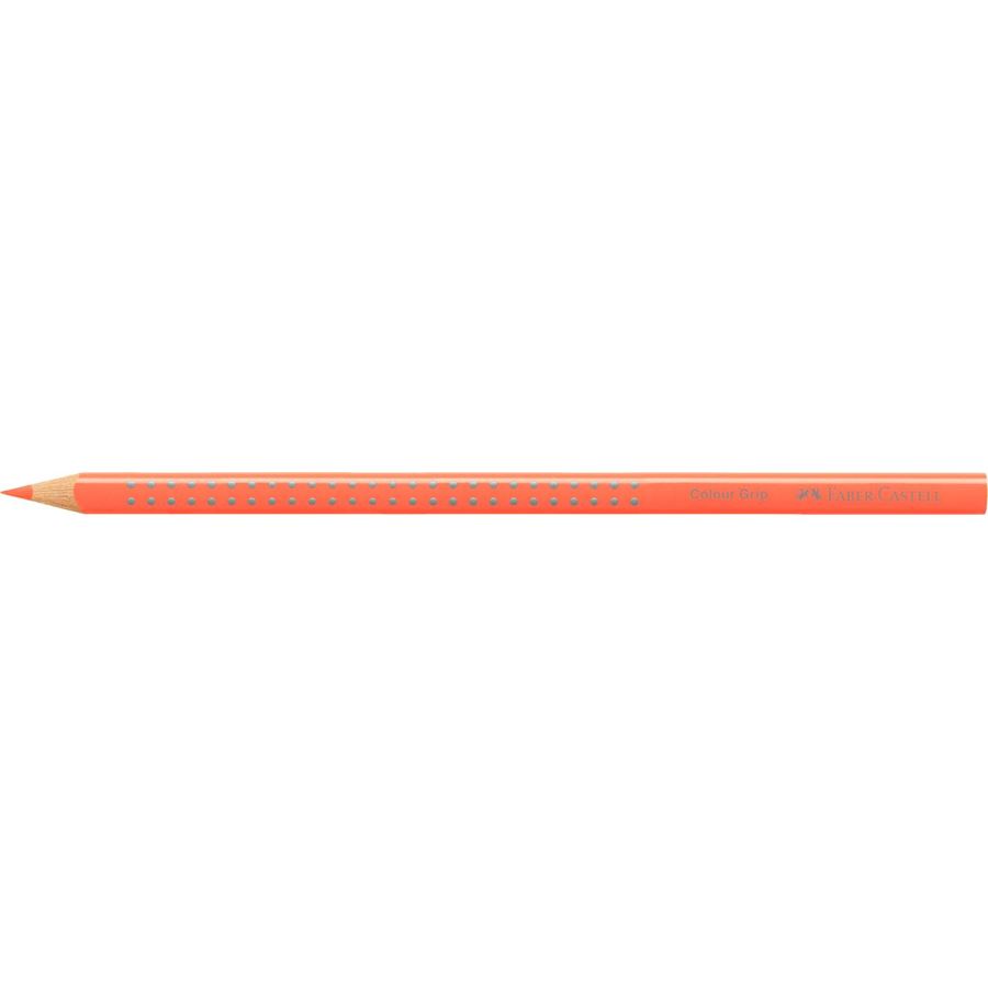 Faber-Castell - Lápiz de color Colour Grip, Naranja neón