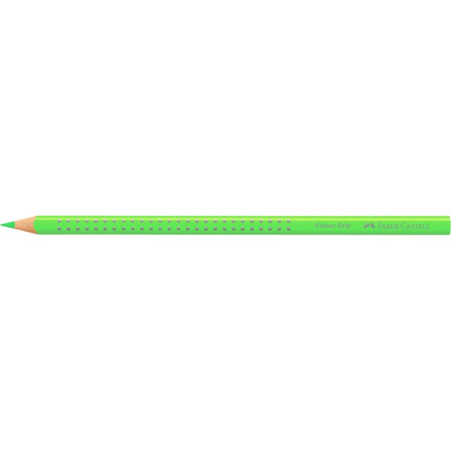 Faber-Castell - Lápiz de color Colour Grip, Verde neón