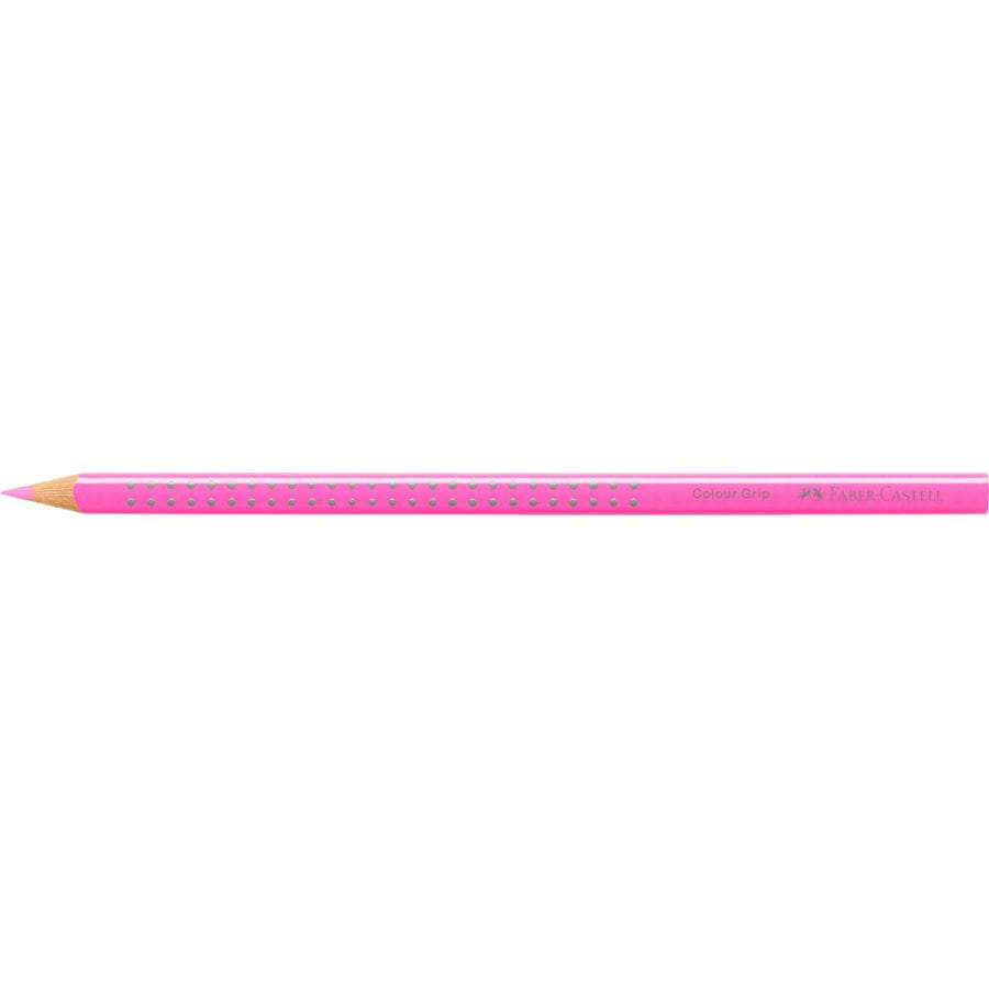 Faber-Castell - Lápiz de color Colour Grip, Rosa neón