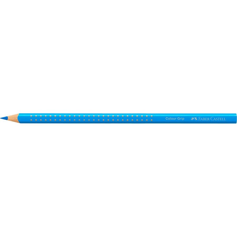 Faber-Castell - Lápiz de color Colour Grip, Azul neón