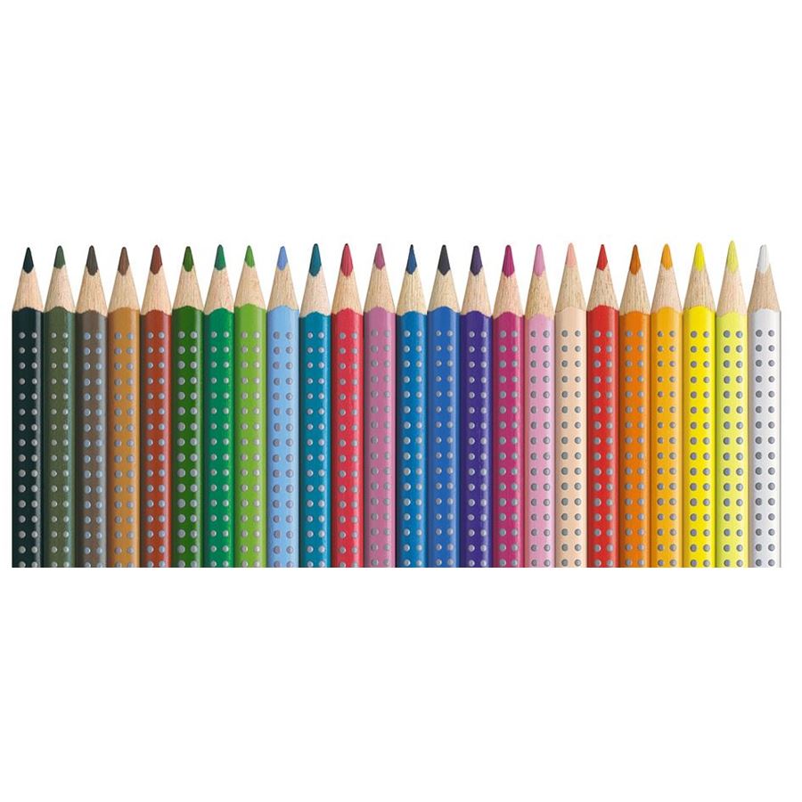 Faber-Castell - Lápiz de color Colour Grip, estuche cartón, 24 piezas