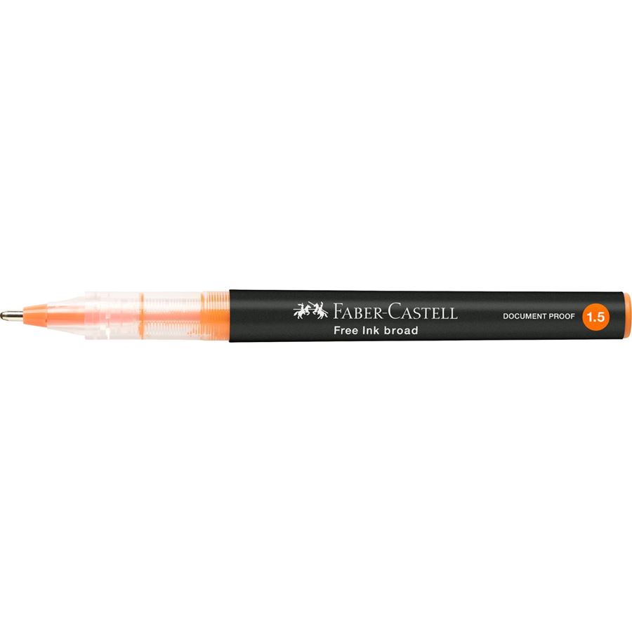 Faber-Castell - Roller Free Ink, 1.5 mm, naranja