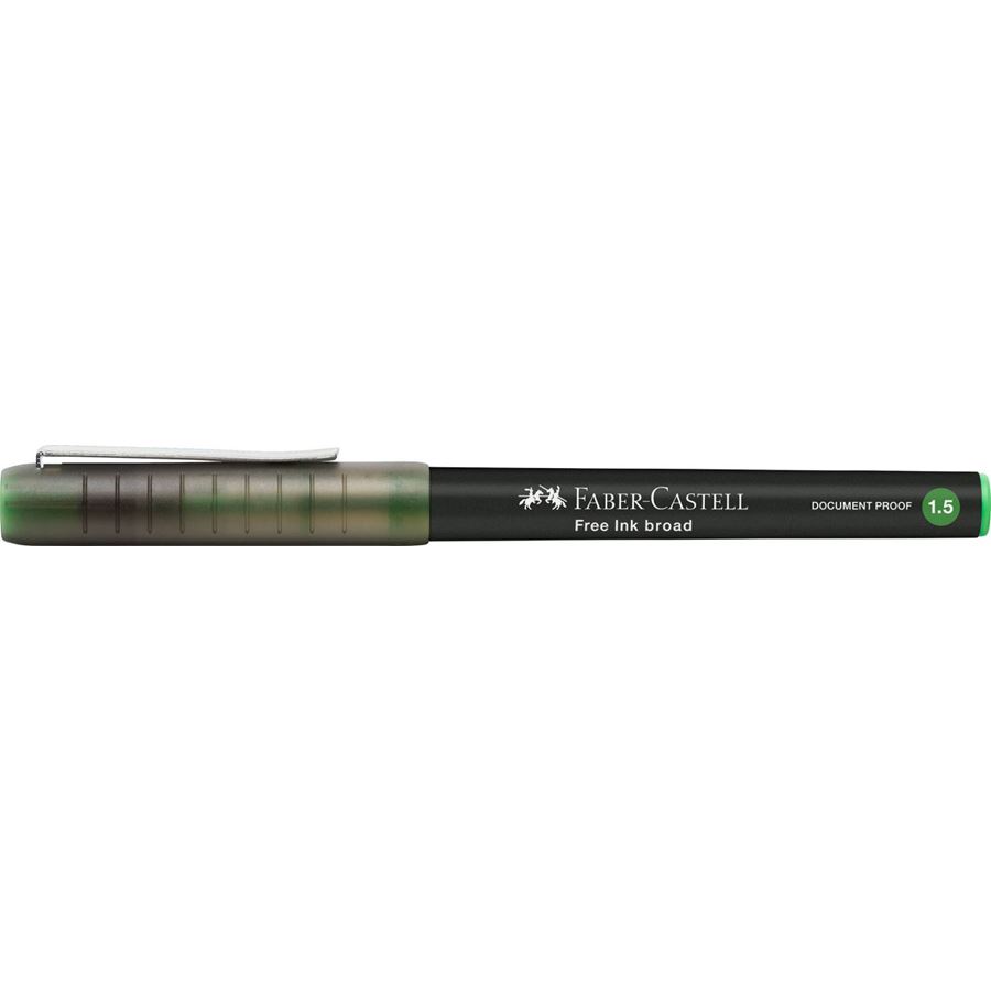 Faber-Castell - Roller Free Ink, 1.5 mm, verde claro