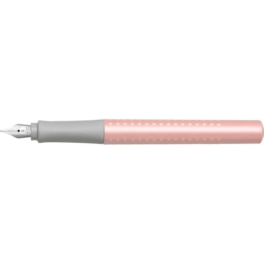 Faber-Castell - Pluma estilográfica Grip Pearl Edition B rosado