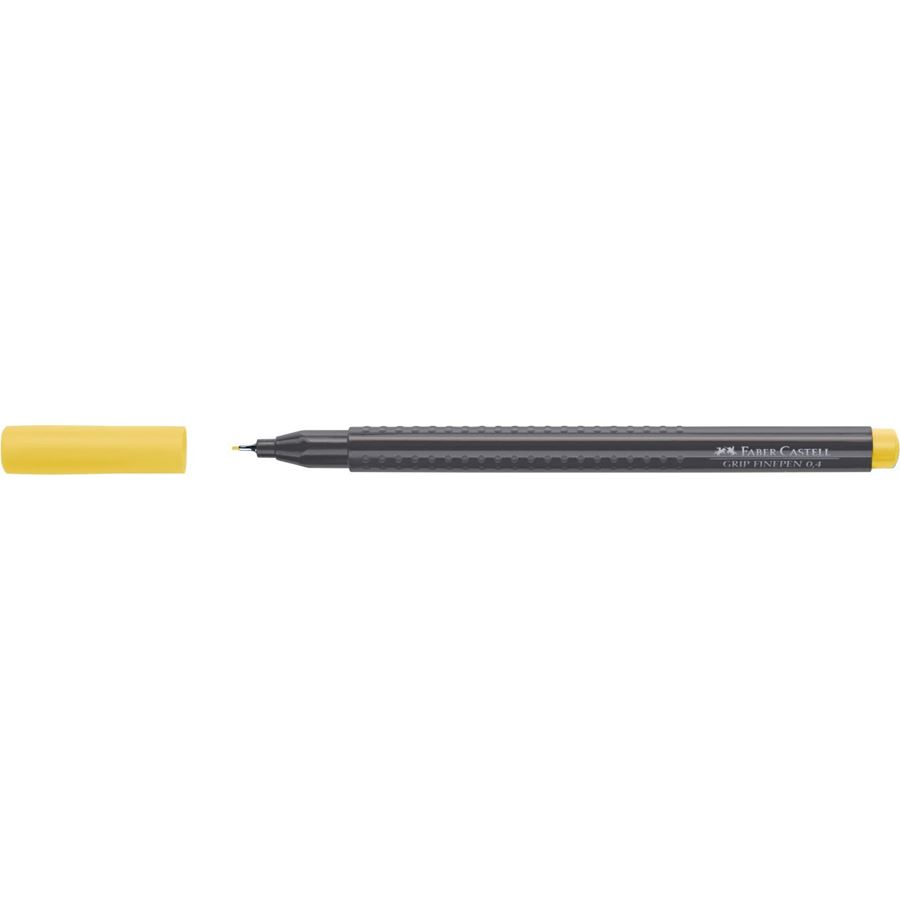 Faber-Castell - Grip Finepen, 0,4 mm, amarillo de cadmio
