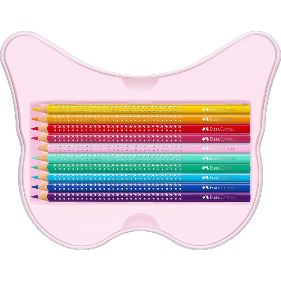 Faber-Castell - Estuche regalo "Mariposa" lápices de color Sparkle