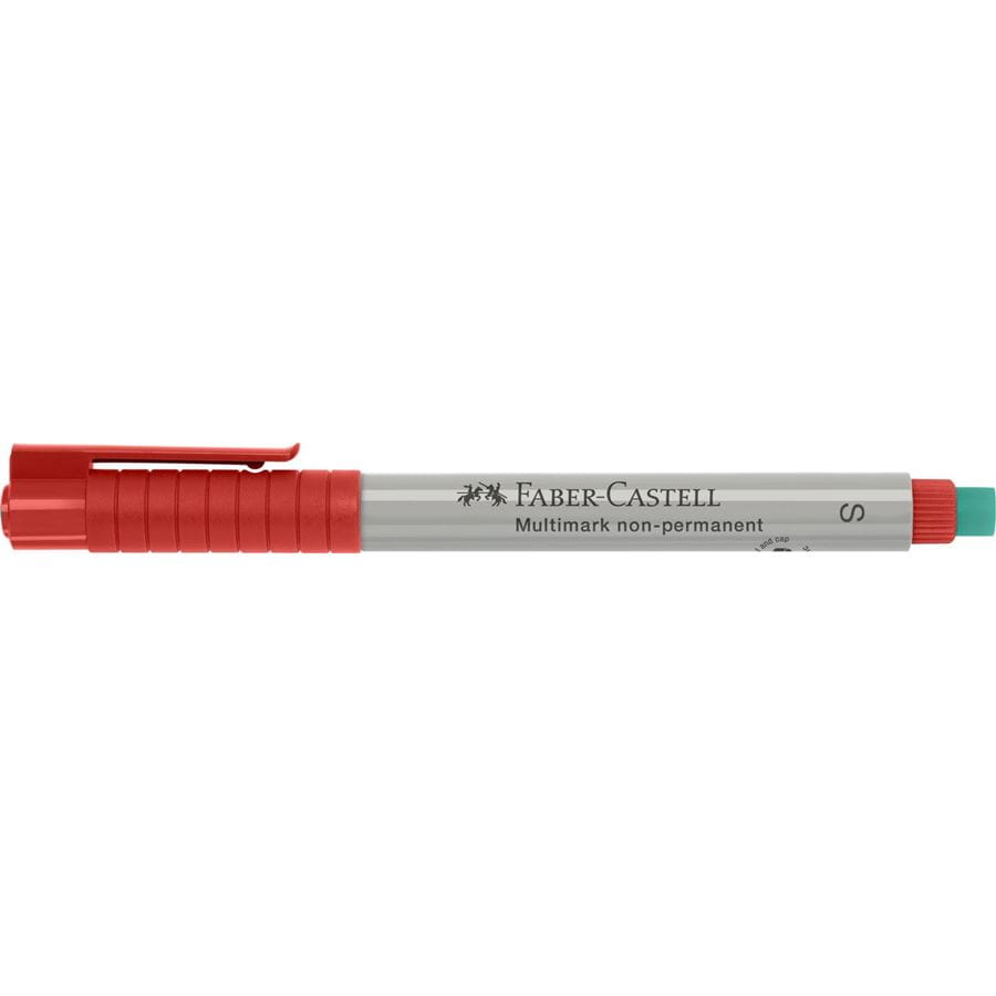 Faber-Castell - Rotulador multifuncional no permanente Multimark, S, rojo