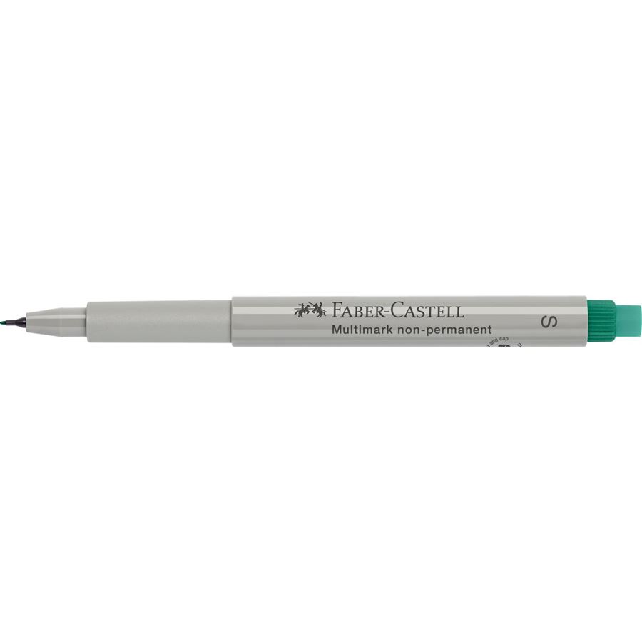 Faber-Castell - Rotulador multifuncional no permanente Multimark, S, verde