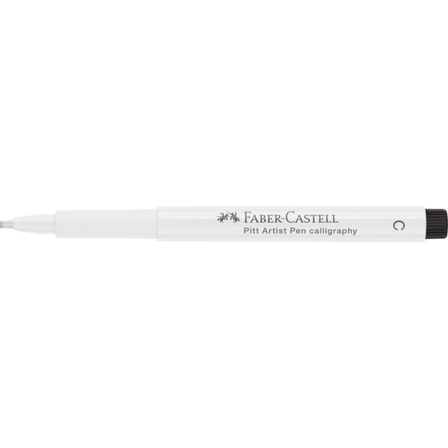 Faber-Castell - Rotulador Pitt Artist Pen Calligraphy, blanco