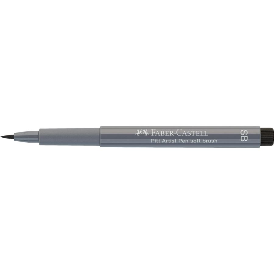 Faber-Castell - Rotulador Pitt Artist Pen Soft Brush, gris frío IV