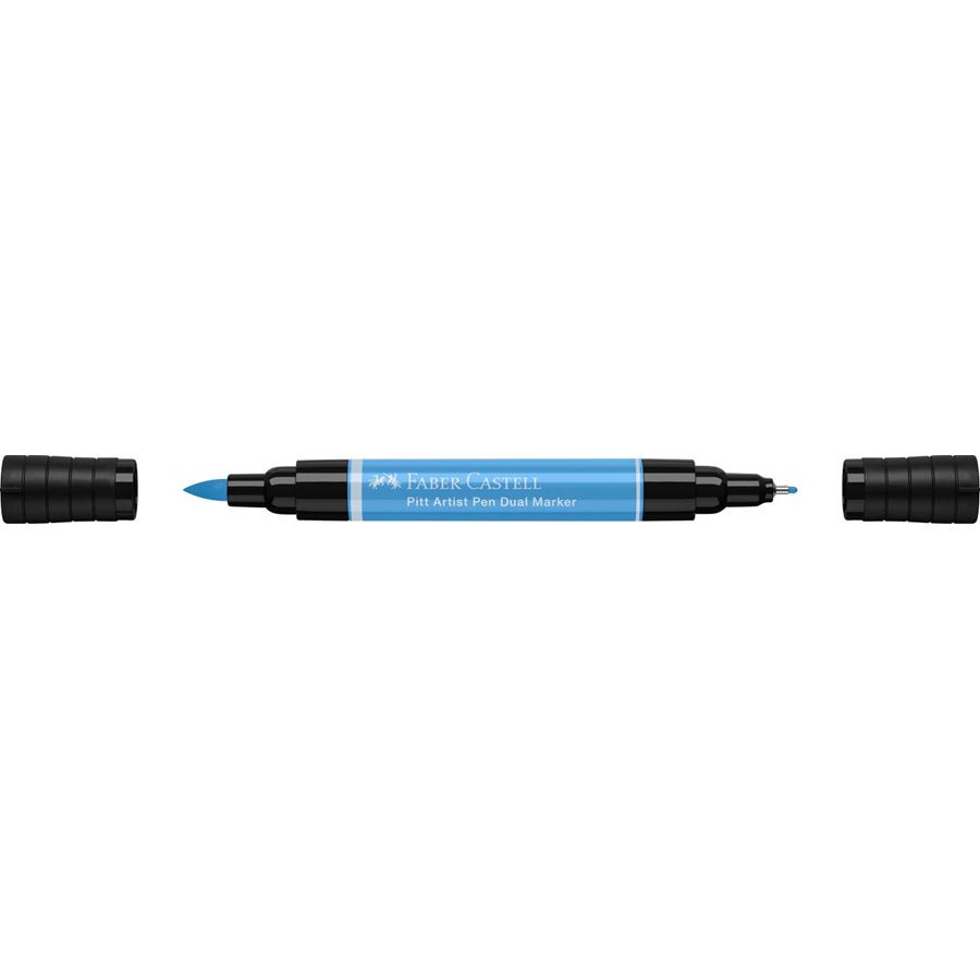 Faber-Castell - Pitt Artist Pen Dual Marker, azul esmalte