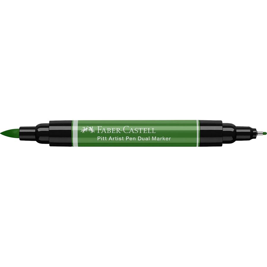 Faber-Castell - Pitt Artist Pen Dual Marker, verde permanente de oliva