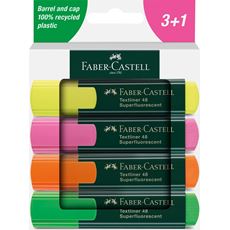 Faber-Castell - Marcador TL 48 estuche cartón con 4