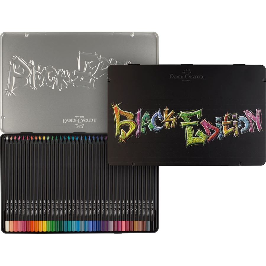 Faber-Castell - Estuche 36 lápices de color Black Edition