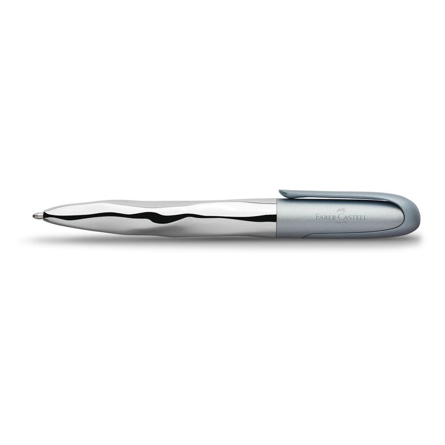 Faber-Castell - Bolígrafo n'ice pen Metallic,  XB negro, azul claro