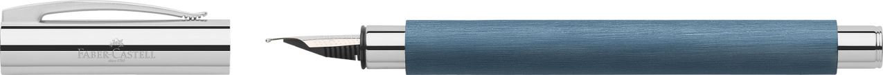 Faber-Castell - Pluma estilográfica Ambition resina, F, azul