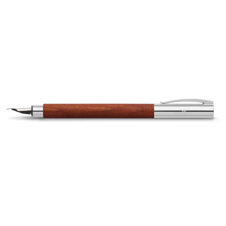 Faber-Castell - Pluma estilográfica Ambition madera de peral, EF
