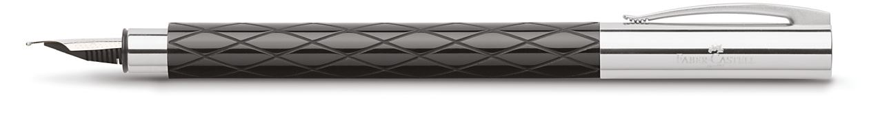 Faber-Castell - Pluma estilográfica Ambition Rhombus, F, negro