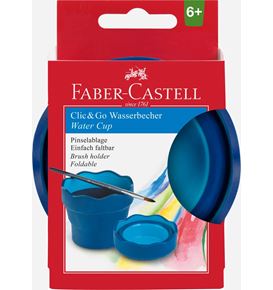 Faber-Castell - Vaso plegable para el agua Clic&Go azul