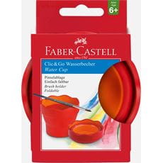 Faber-Castell - Vaso plegable para el agua Clic&Go rojo