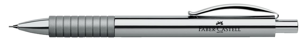 Faber-Castell - Portaminas Essentio metal, 0,7 mm, cromado pulido