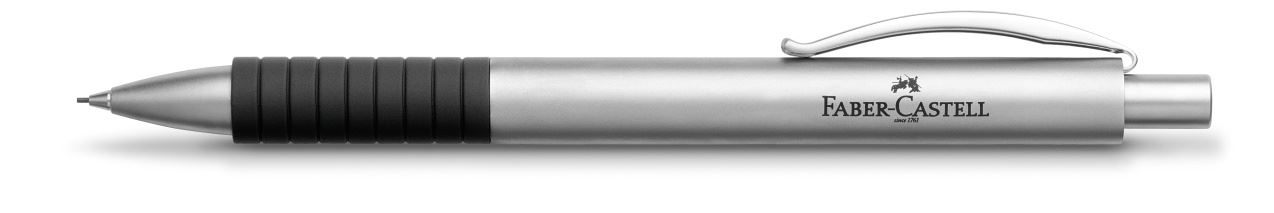 Faber-Castell - Portaminas Essentio metal, 0,7 mm, mate cromado