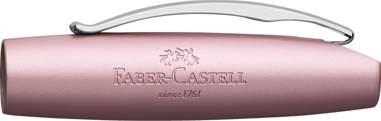 Faber-Castell - Pluma estilográfica Essentio aluminio, M, rosa