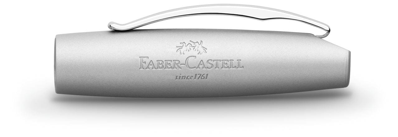 Faber-Castell - Pluma estilográfica Essentio metal, M, cromado pulido