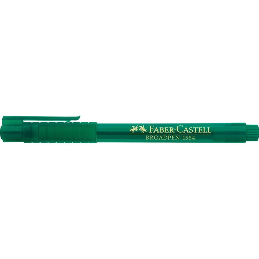 Faber-Castell - Rotulador Broadpen document verde