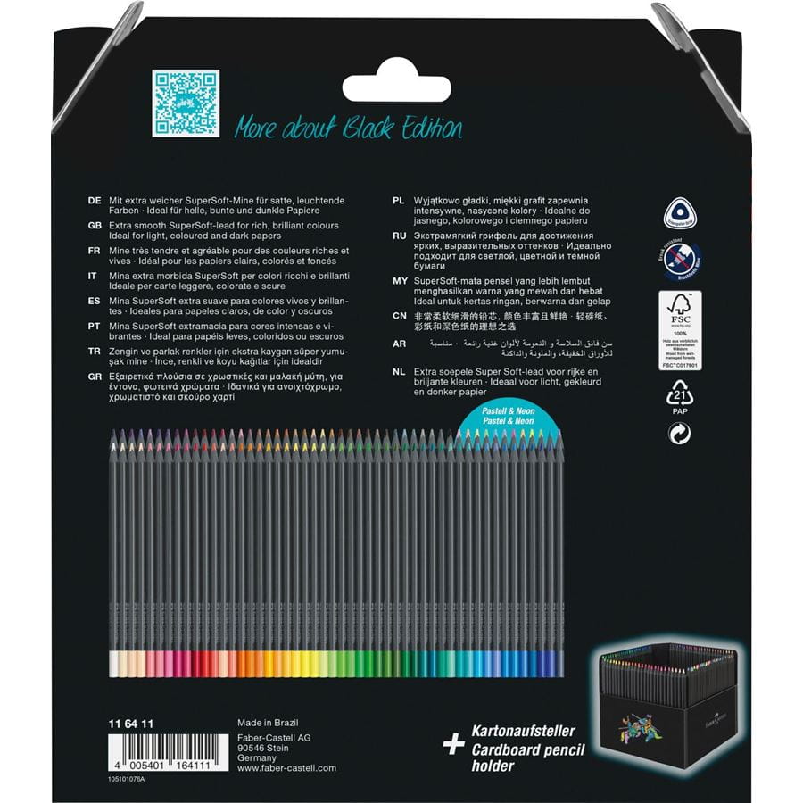 Faber-Castell - Lápices color Black Edition 100x