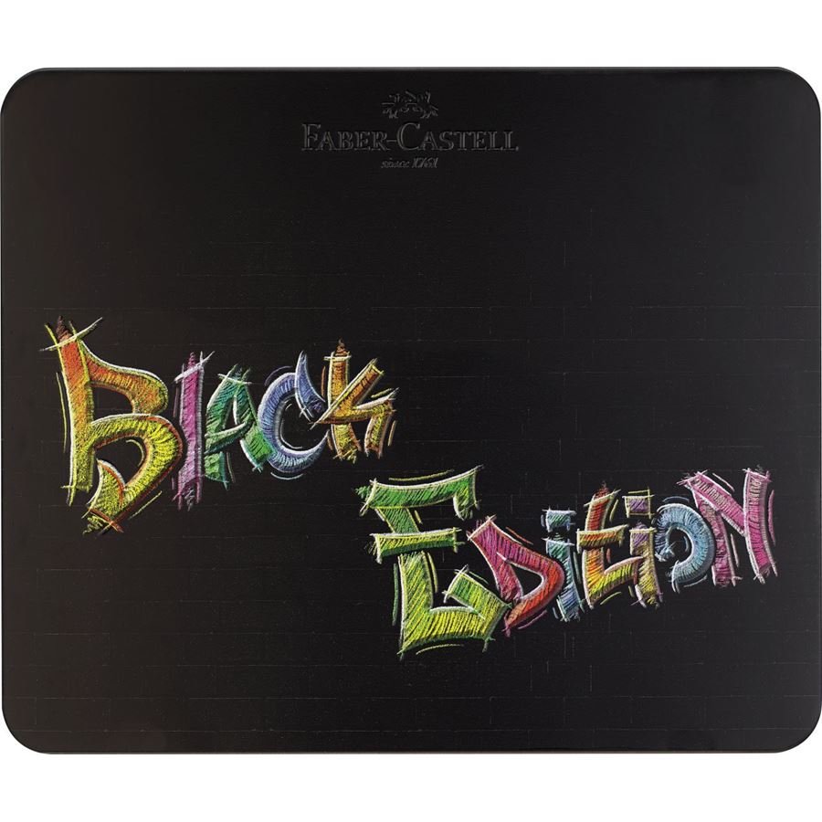 Faber-Castell - Estuche 100 lápices de color Black Edition