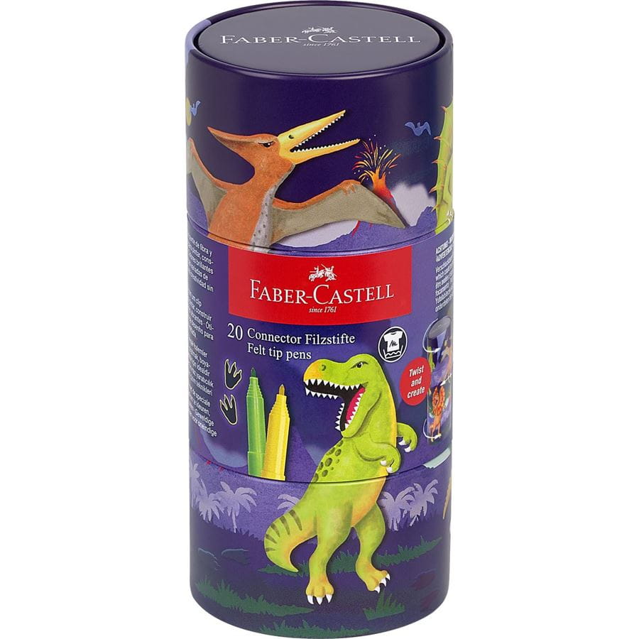 Faber-Castell - Rotuladores Connector dinosaurio