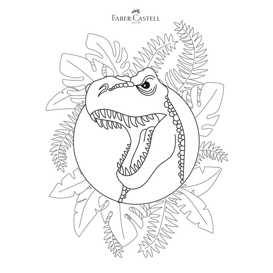Faber-Castell - Caja de 12 acuarelas Connector dinosauri