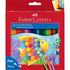 Faber-Castell - Lápiz acuarelable Classic Colour, estuche cartón, 24 piezas