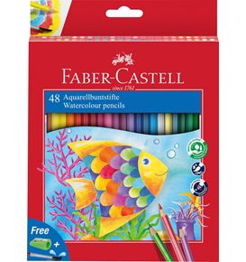 Faber-Castell - Lápiz acuarelable Classic Colour, estuche cartón, 48 piezas