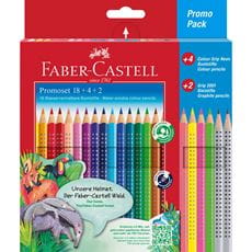 Faber-Castell - Lápiz Colour Grip, estuche de cartón, 24 piezas