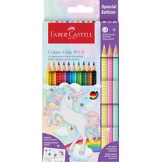 Faber-Castell - Lápices Colour Grip Unicornio 10+3