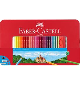 Faber-Castell - Lápiz Classic Colour, estuche de metal, 60 piezas