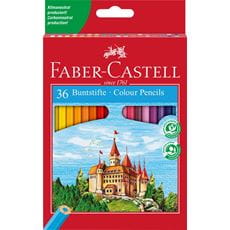 Faber-Castell - Lápiz Classic Colour, estuche cartón, 36 piezas