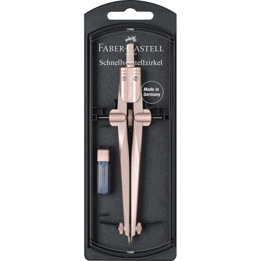 Faber-Castell - Compás de ajuste rápido Stream rosa