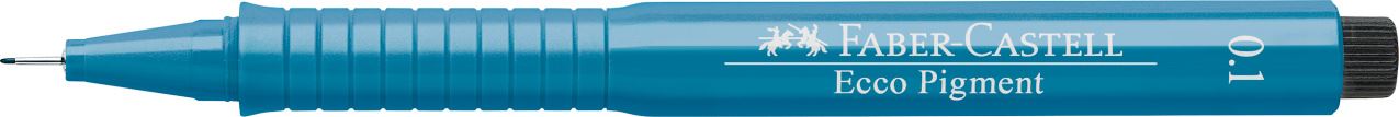 Faber-Castell - Rotulador calibrado Ecco Pigment, 0,1 mm, azul