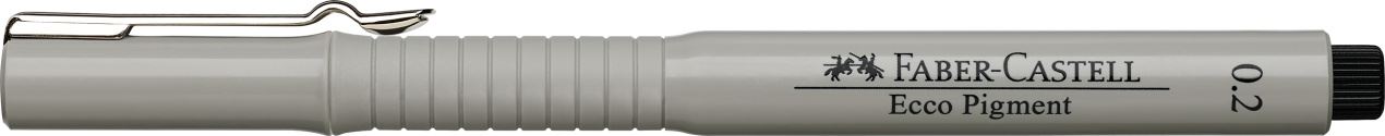 Faber-Castell - Rotulador calibrado Ecco Pigment, 0,2 mm, negro