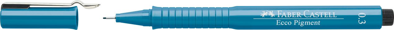 Faber-Castell - Rotulador calibrado Ecco Pigment, 0,3 mm, azul