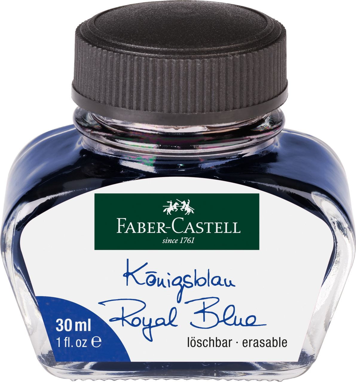 Faber-Castell - Tintero, 30 ml, azul real borrable