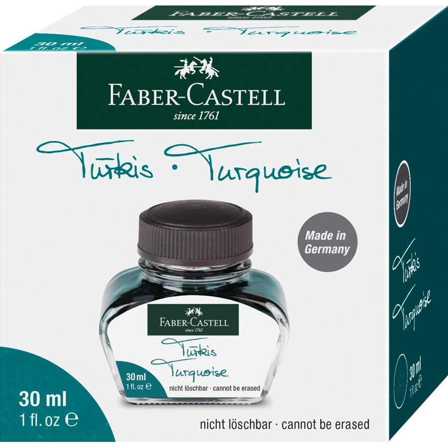 Faber-Castell - Tintero, 30 ml, turquesa