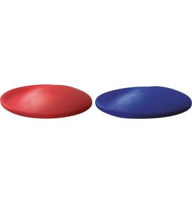 Faber-Castell - Goma de borrar Kosmo Mini, rojo/azul