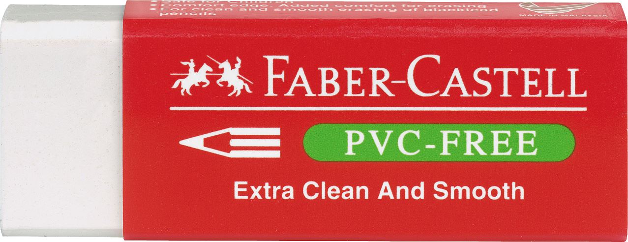 Faber-Castell - Goma de borrar 7095-20, blanco