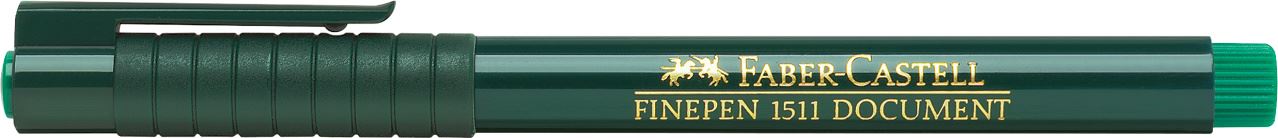 Faber-Castell - Rotulador Finepen 1511, 0,4 mm, verde